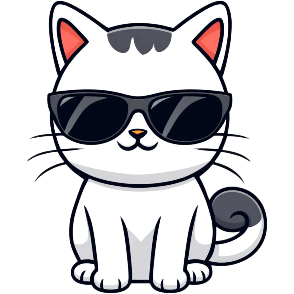 cat wearing sunglasses emoji