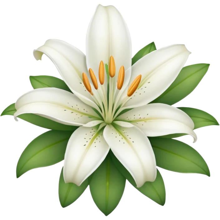 white lilly emoji