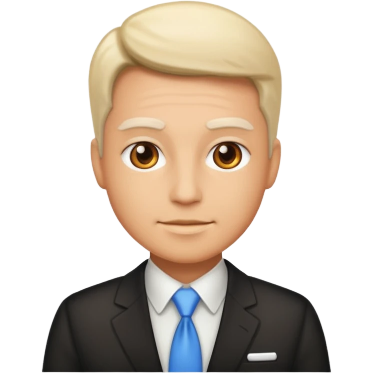 Administrator black white glowing transparent background emoji