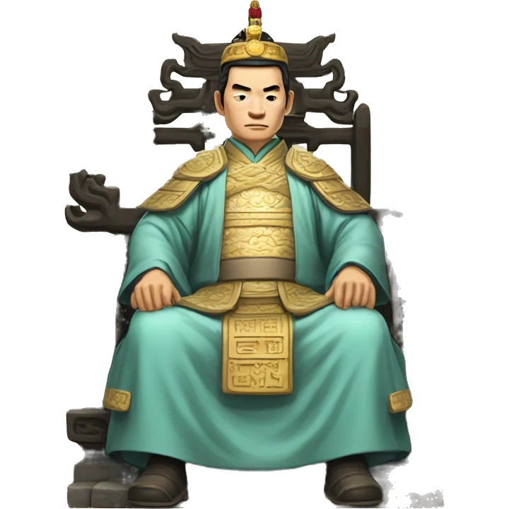 Han dynasty emperor on a throne emoji
