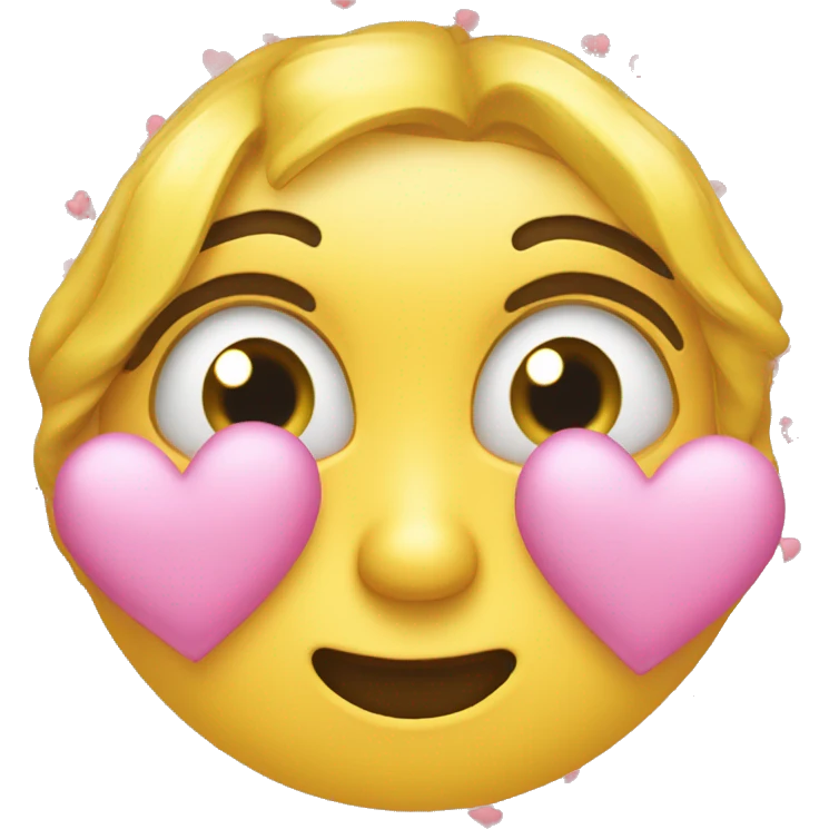 Yello face with eye closed blowing a kiss with hearts emoji