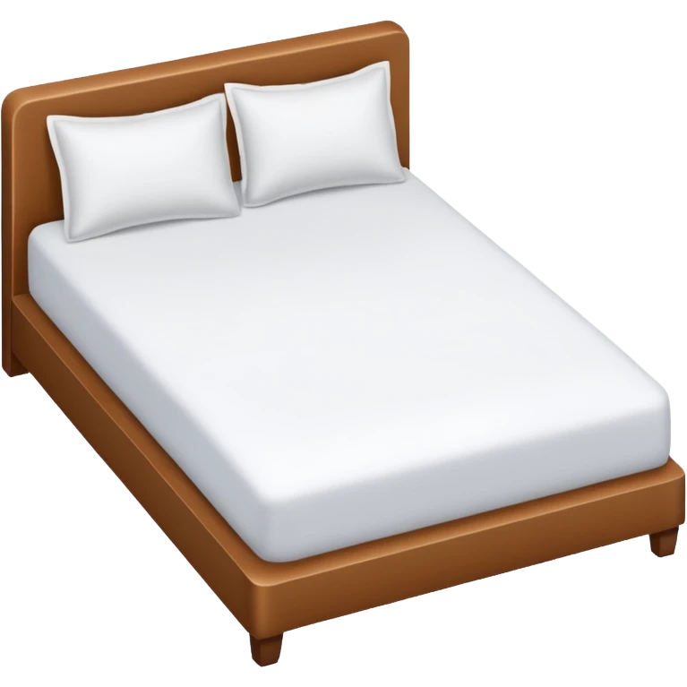white bed topview emoji