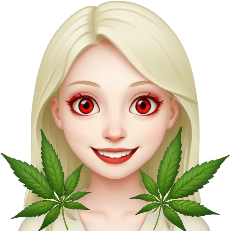 girl under the influence of weed  emoji