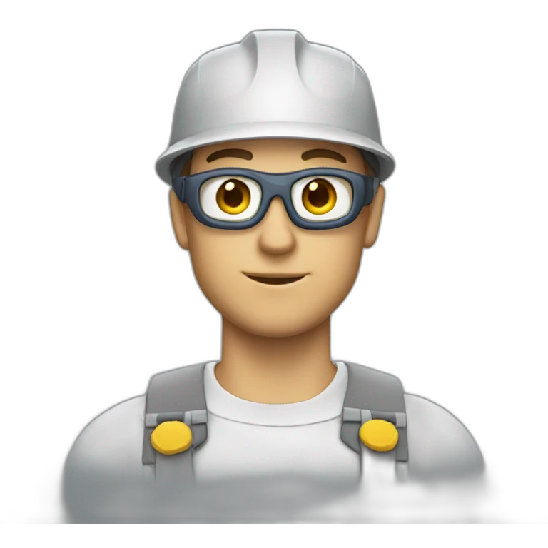 Super Chad working in IT emoji