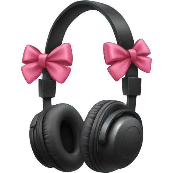 Headphones with bows  emoji