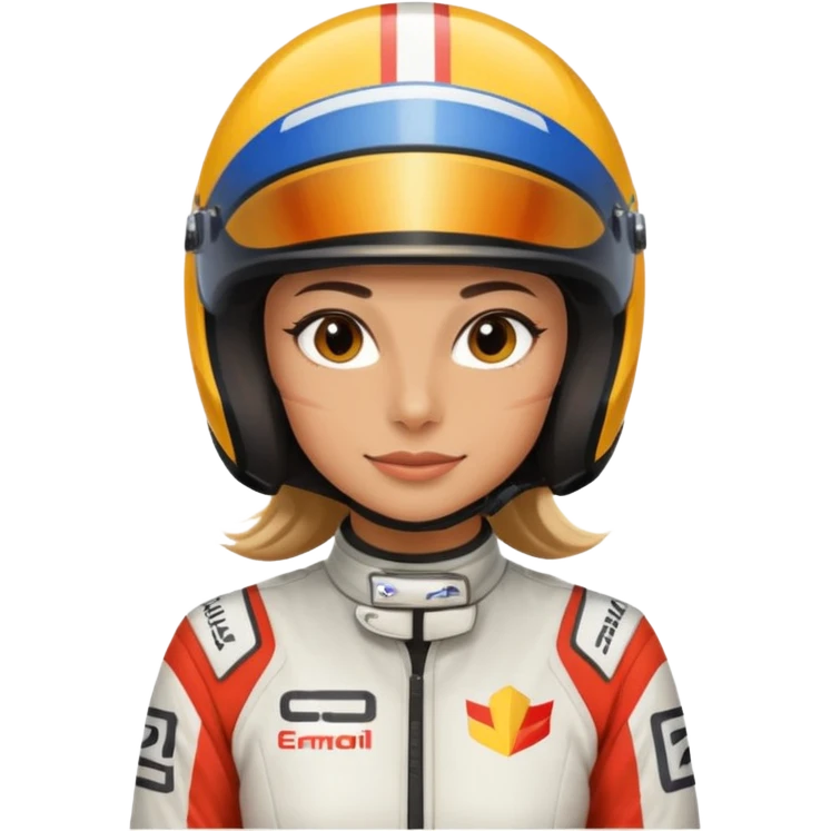 Formula racer woman emoji