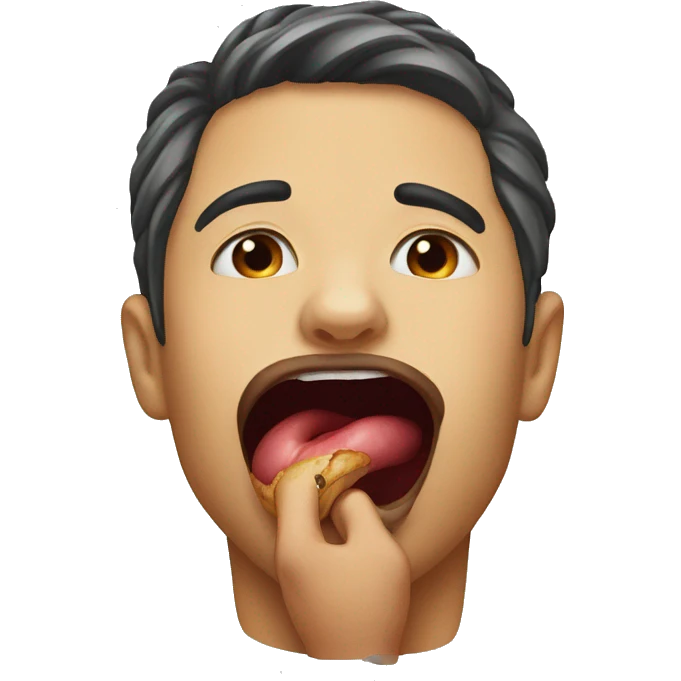 Lip bite emoji emoji