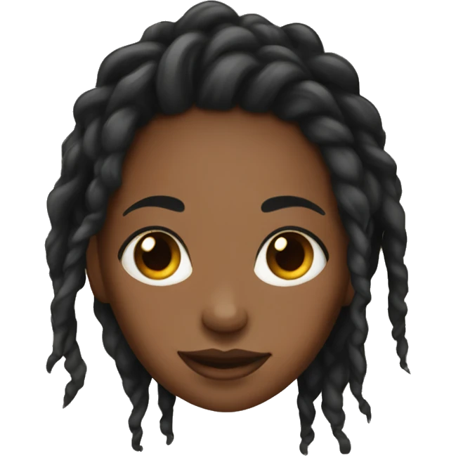 Black girl with locs  emoji