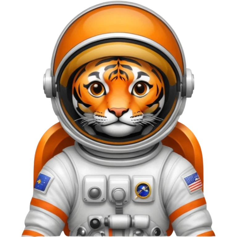closed helmet astronaut riding tiger emoji