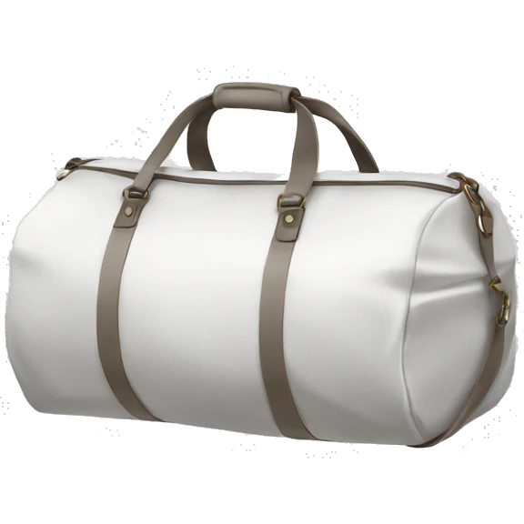 white duffle bag emoji