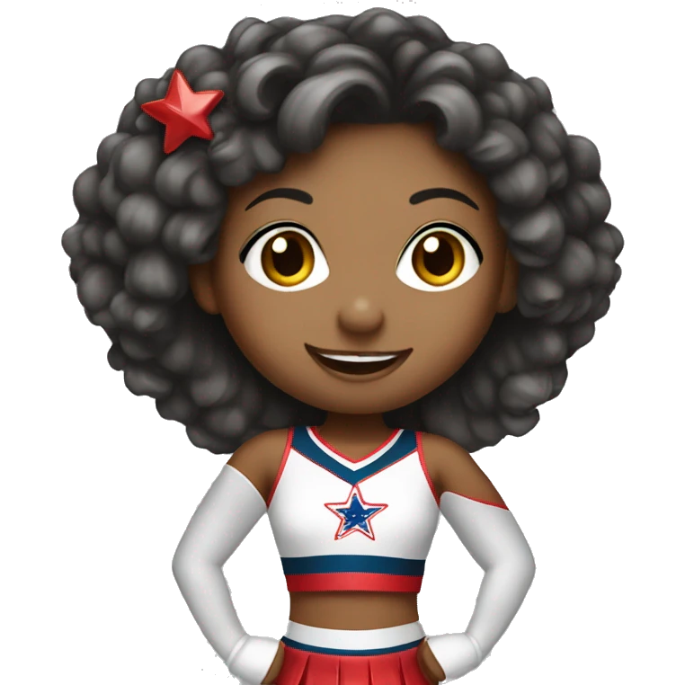 All star cheerleader girl emoji