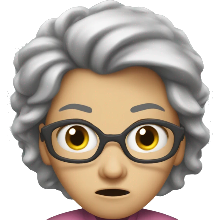 Super really really really really angry mom emoji