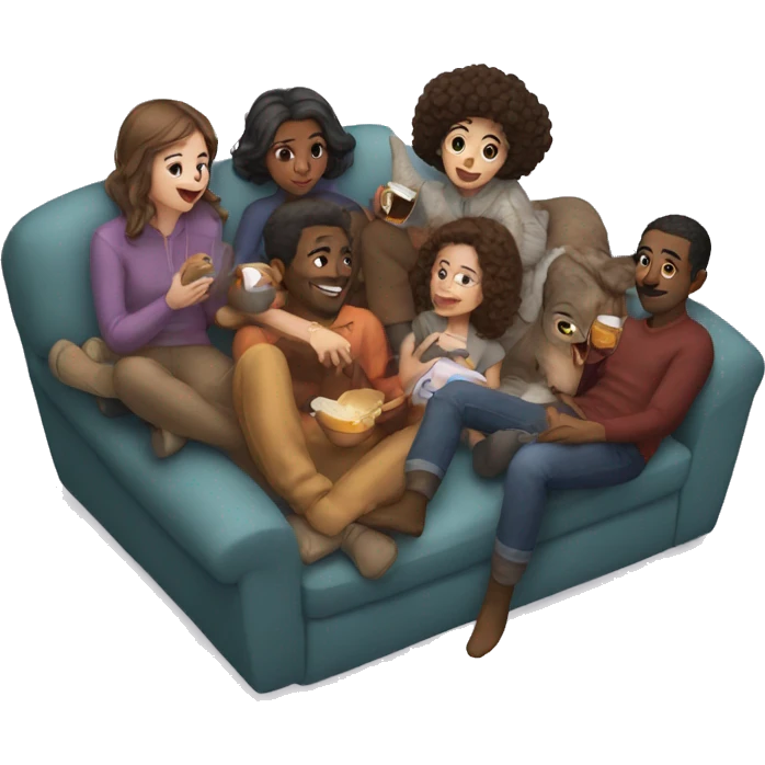 cozy gathering of friends emoji
