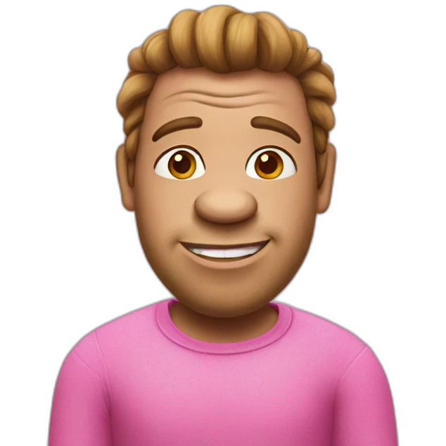 Pink shrek emoji