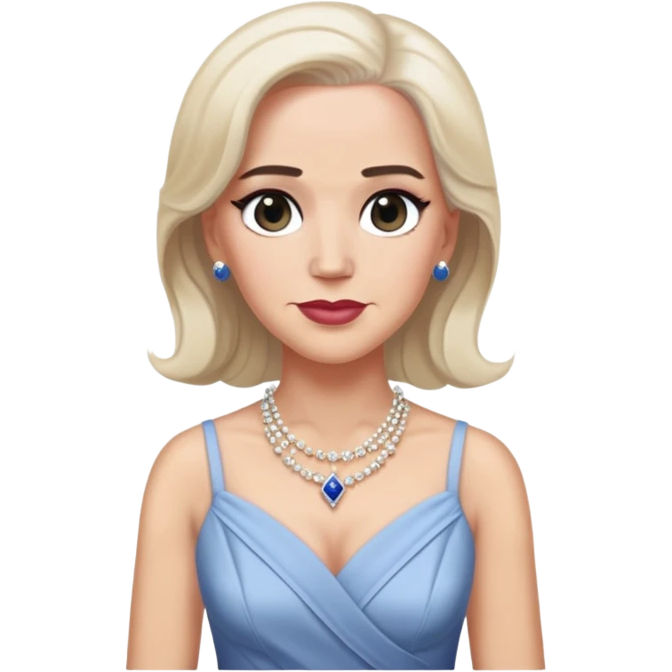 Joe Biden wearing makeup and a dress emoji