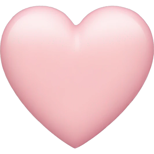 pastel pink heart emoji