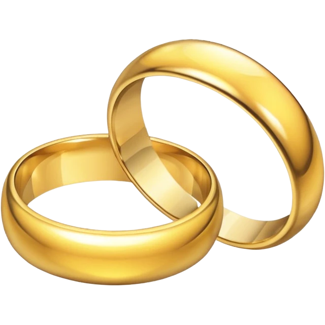 Broken wedding ring  into two piece  emoji