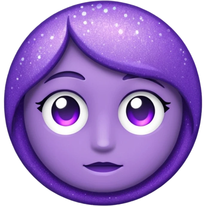 glitter purple and cian mark check emoji