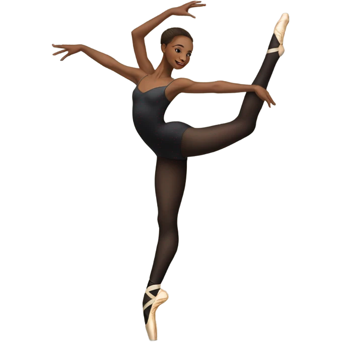 Ballet dancer in thigh highs emoji