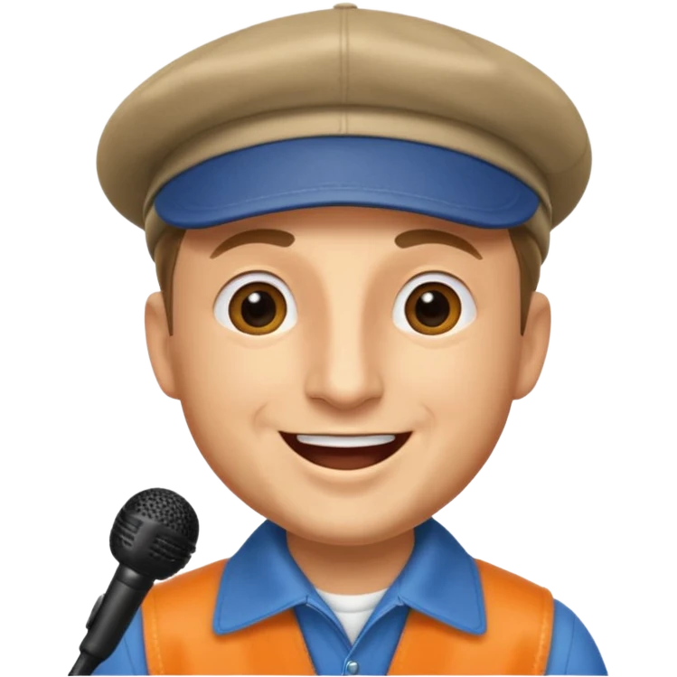 Tim Robinson as the driving crooner emoji