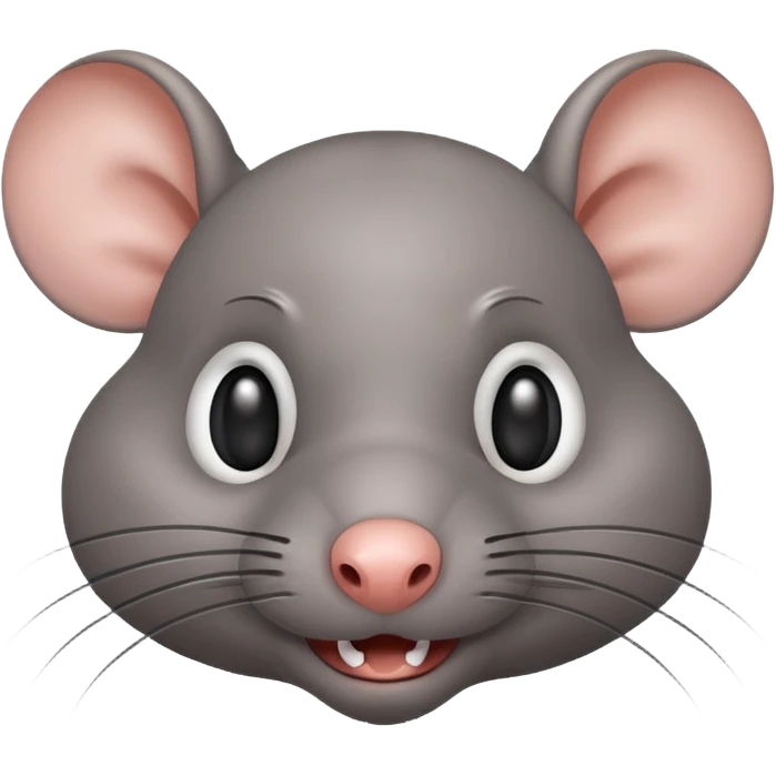 a mischievous rat making a funny face emoji
