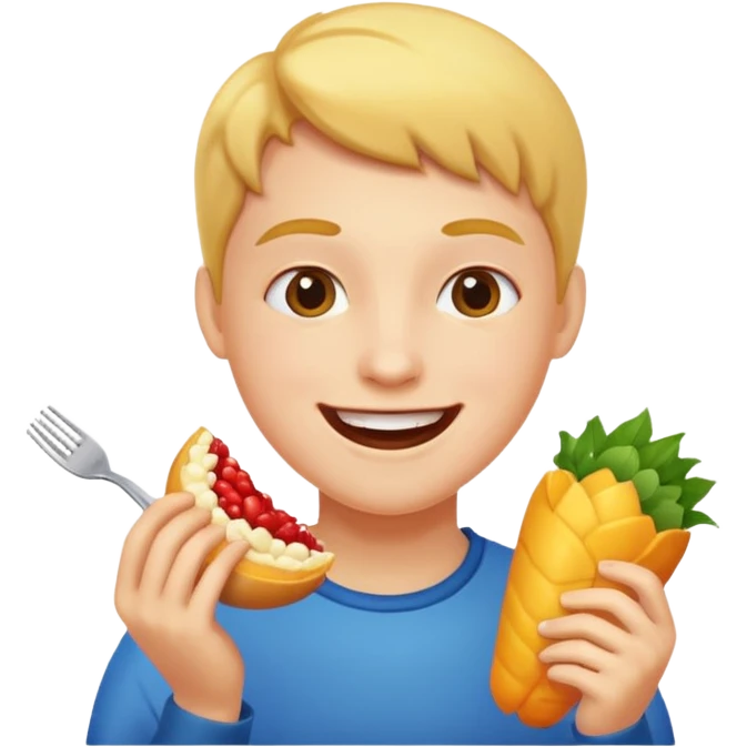 Eating asthetic emoji