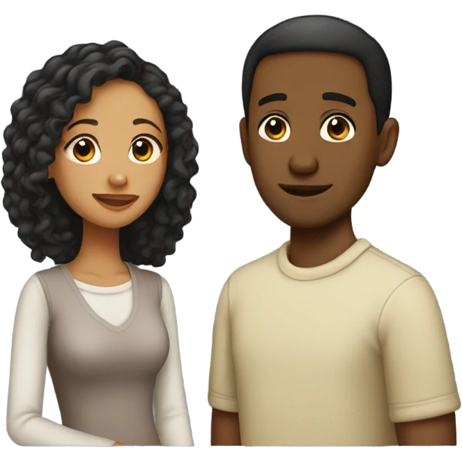 Biracial relationship  emoji
