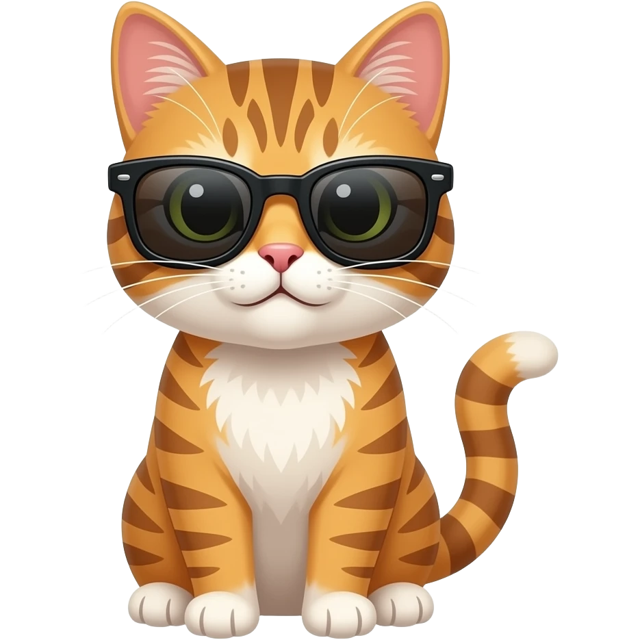 Cat wearing sunglasses emoji