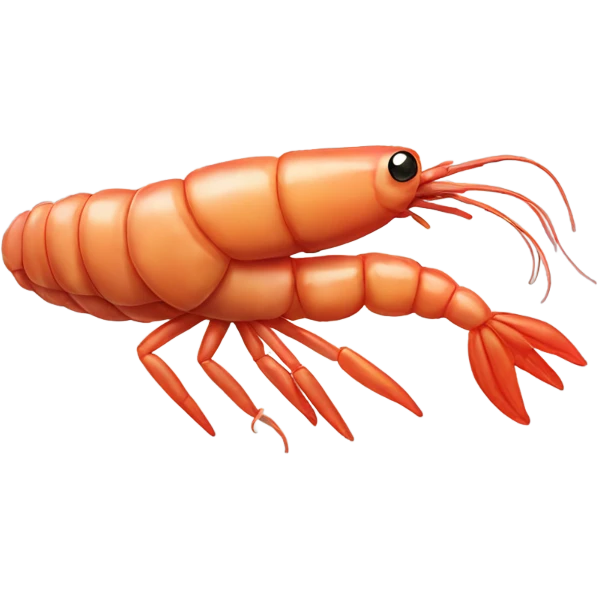 Shrimp with a moustache emoji