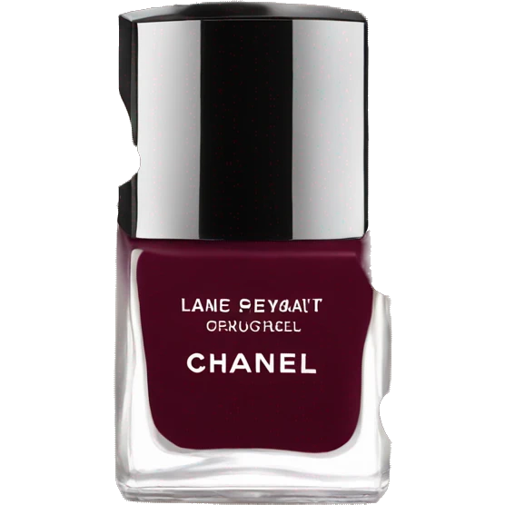 Burgundy nail polish Chanel bottle  emoji