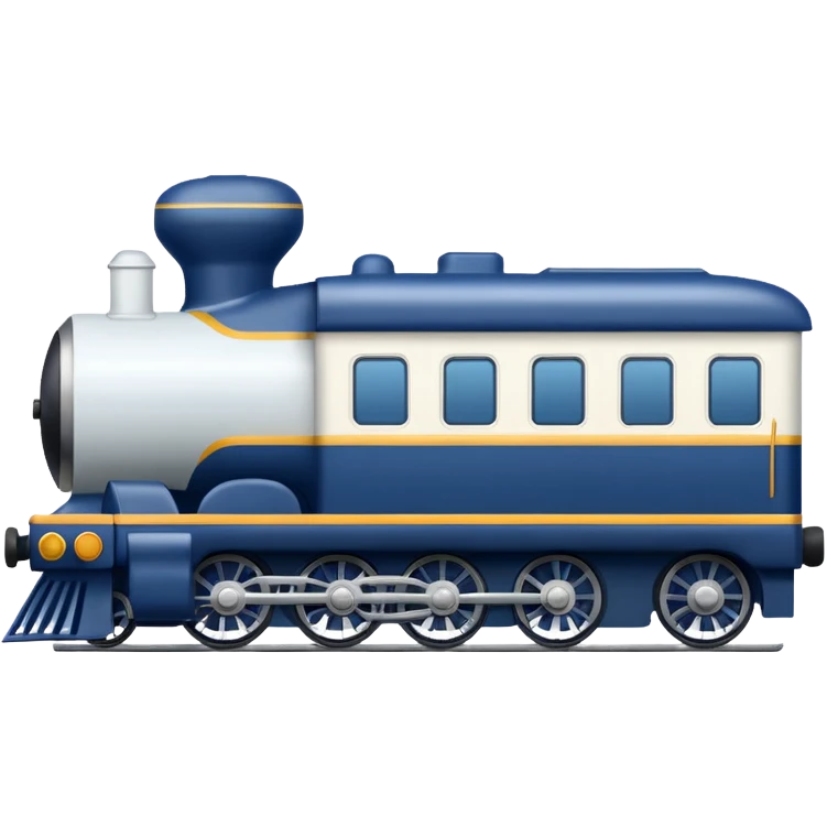 white&navy train emoji