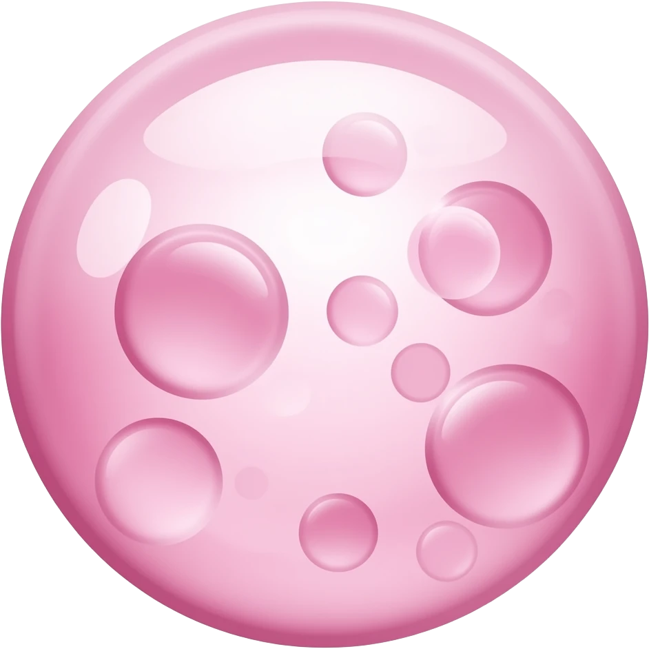 pinkish bubbles emoji