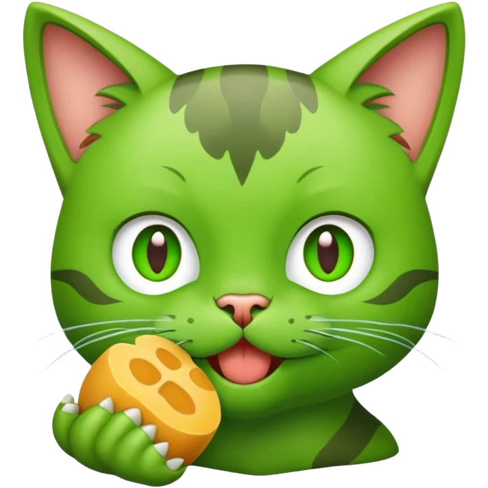 Duolingo eating a cat emoji