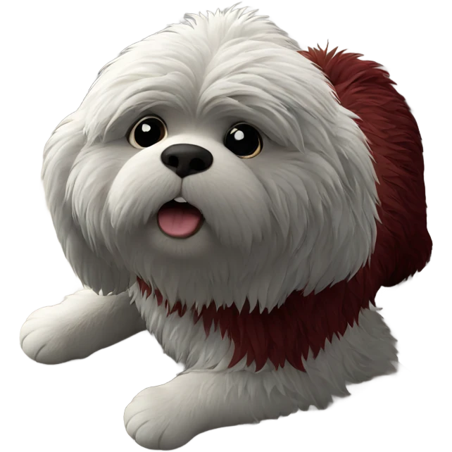 fluffy animal in indoor setting emoji