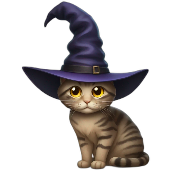 cat with witch's hat emoji