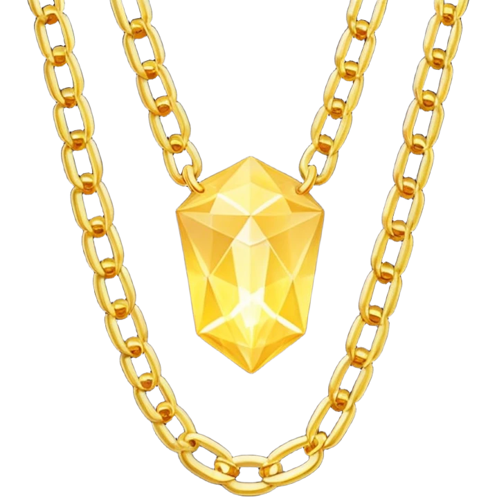 fantasy magic heavenly golden chains low poly emoji