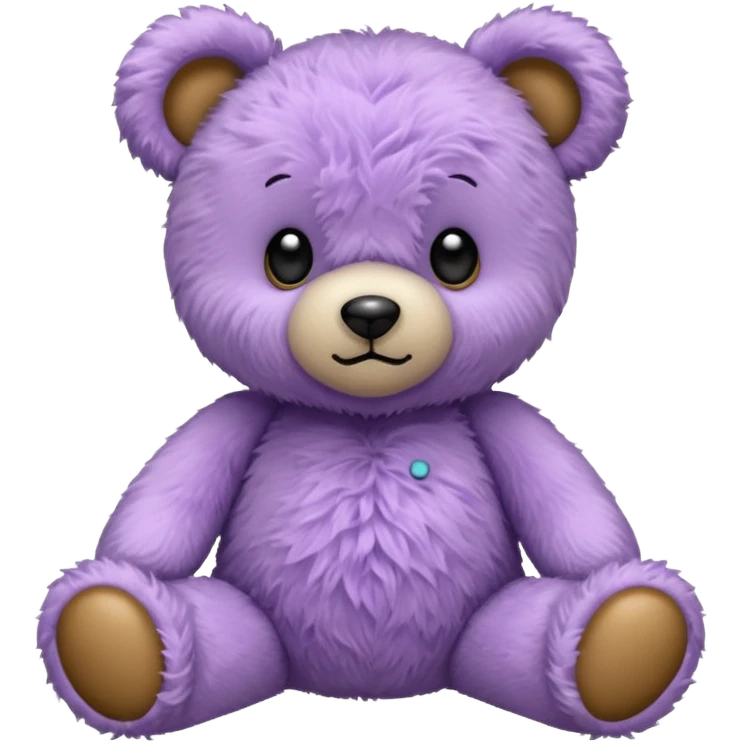 Lavender Teddy bear emoji