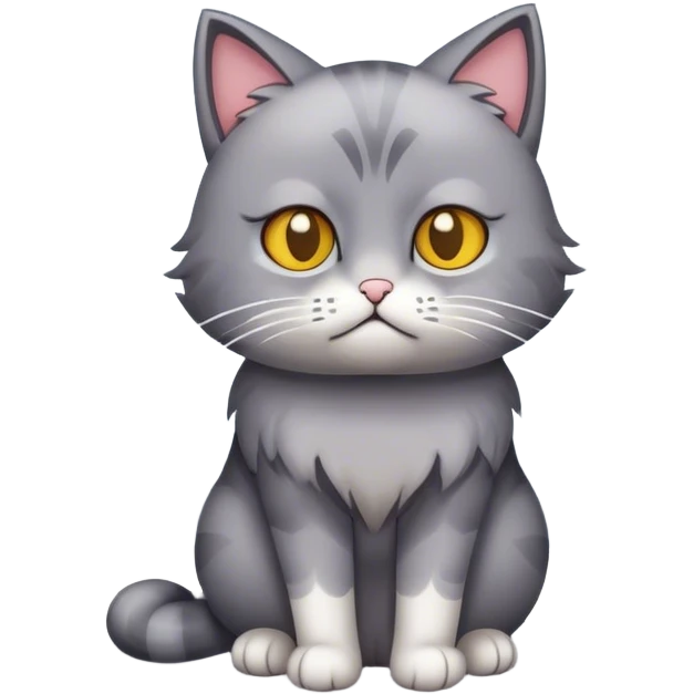 sad cat in snow emoji