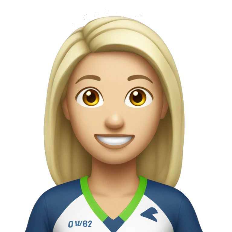 Create a female pickleball player emoji