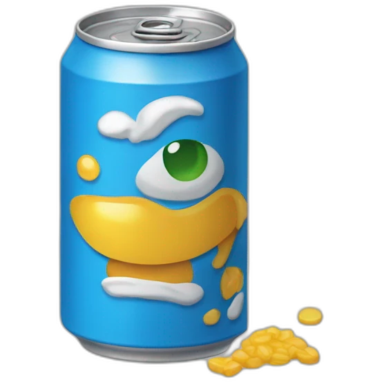 Une canette écrasé emoji