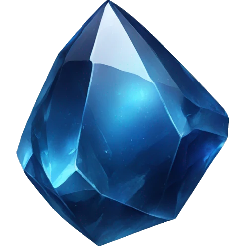 blue obsidian crystal emoji