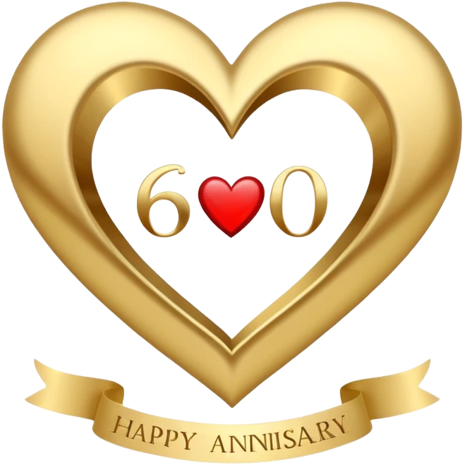 60th wedding anniversary card emoji