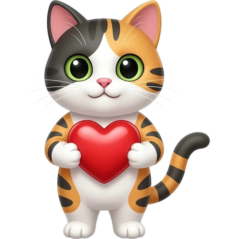 Cat heart emoji