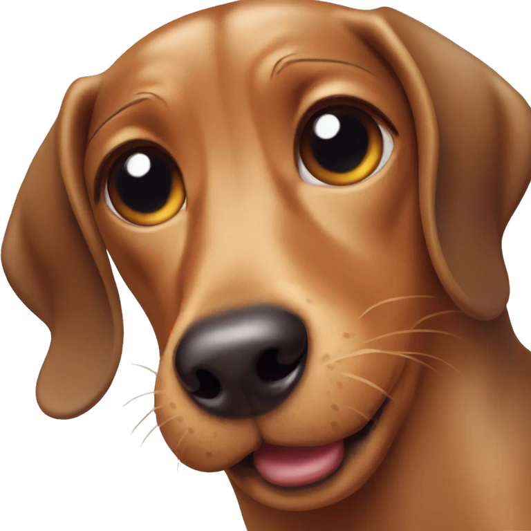 Weiner dog crying emoji