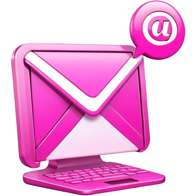 pink email automation emoji