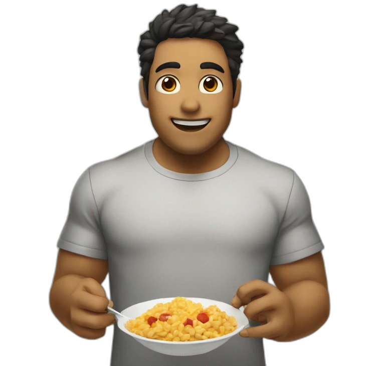 gordo comiendo zanahoria emoji