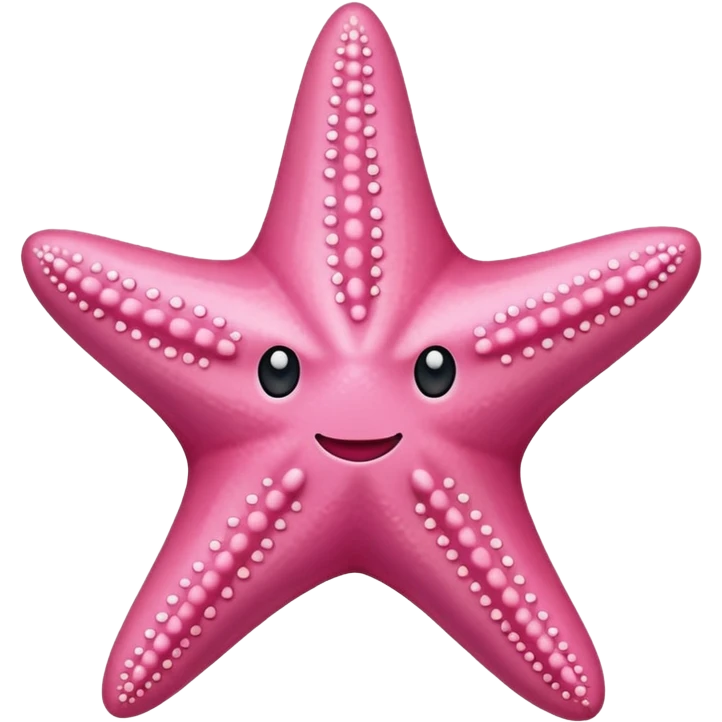 Pink starfish emoji