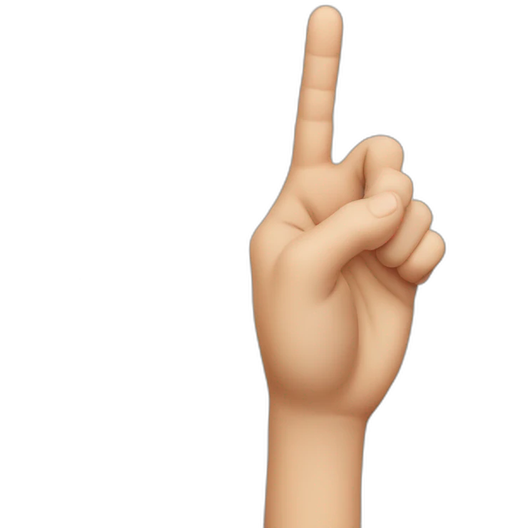 hand L sign emoji