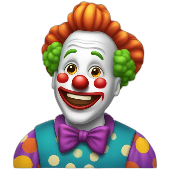 Funny clown emoji