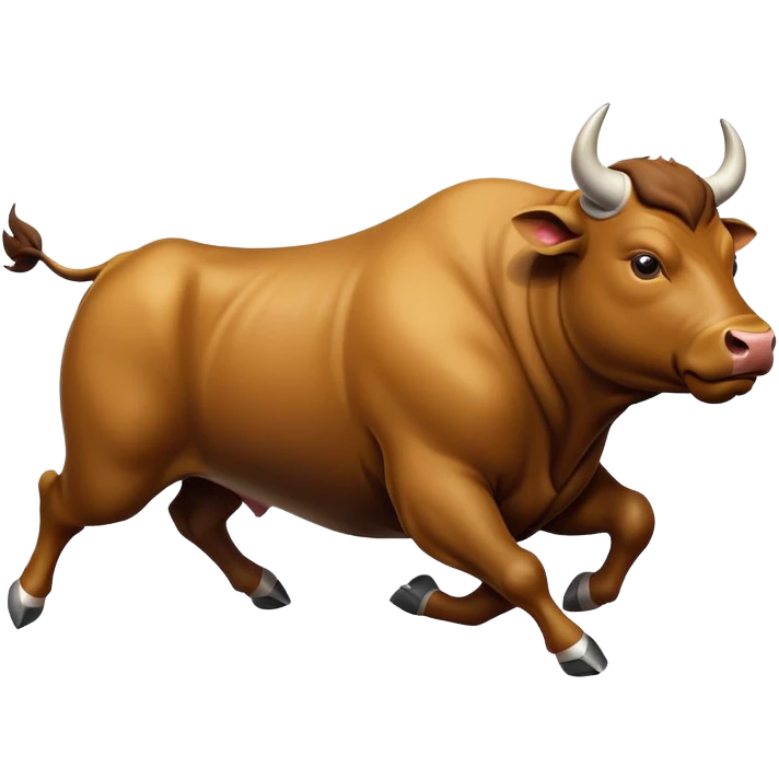 Bull running emoji